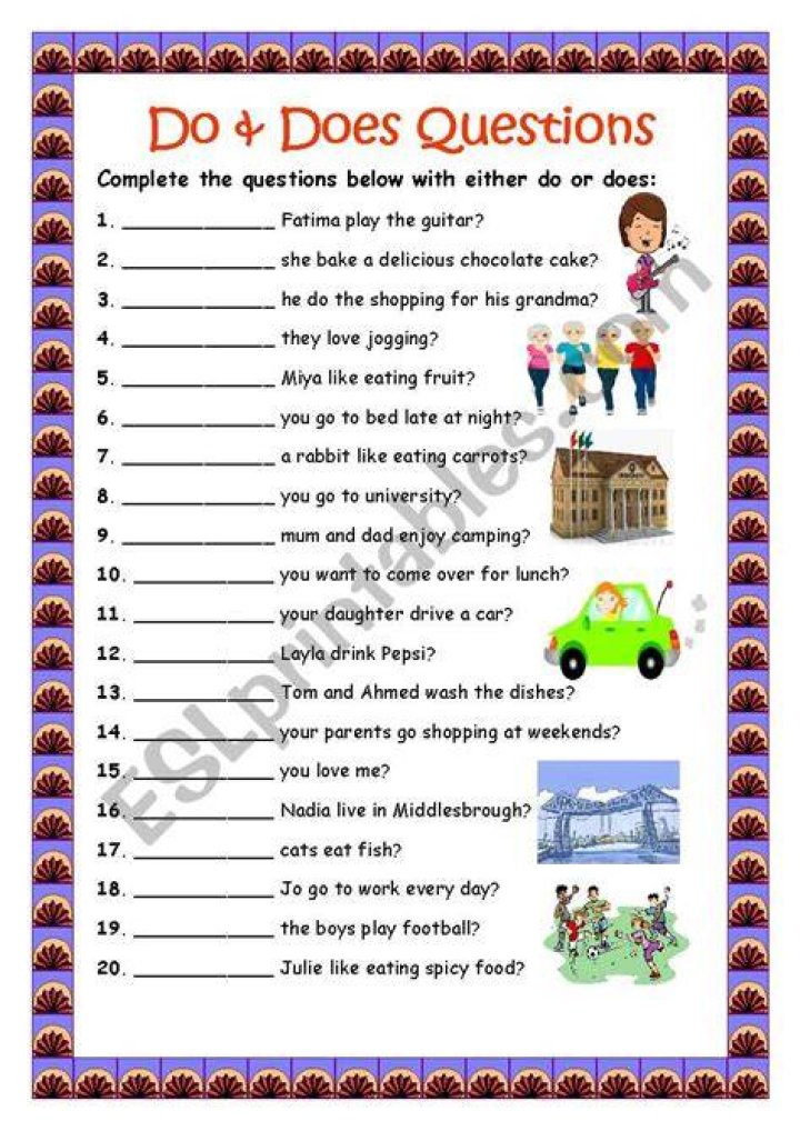 Do do questions exercises?