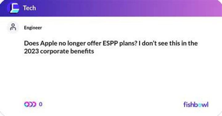Does Apple provide ESPP?