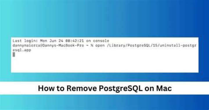 How do I completely uninstall PostgreSQL Mac?