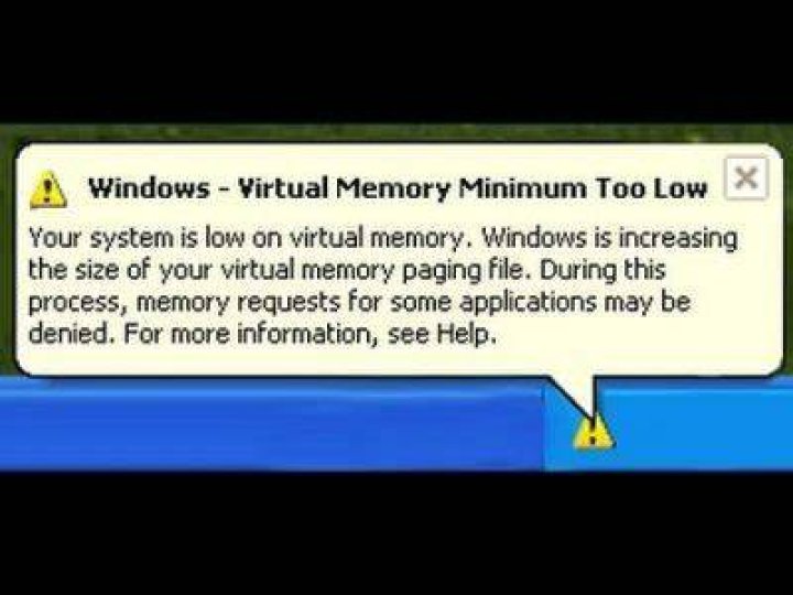 How do I fix low virtual memory?