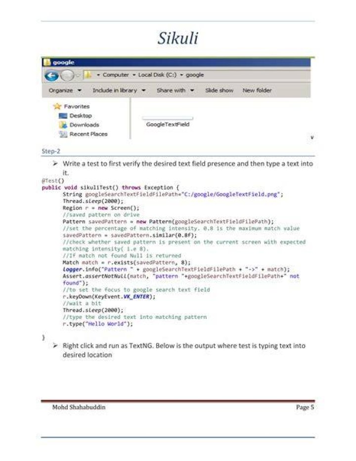 How do I write code in Sikuli?