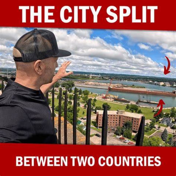 What city is split between two countries?