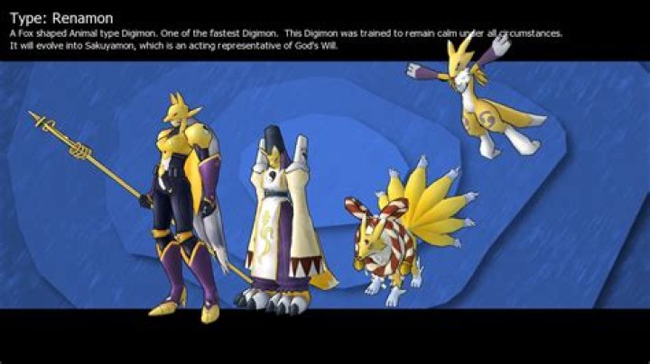 What does renamon Digivolve into?
