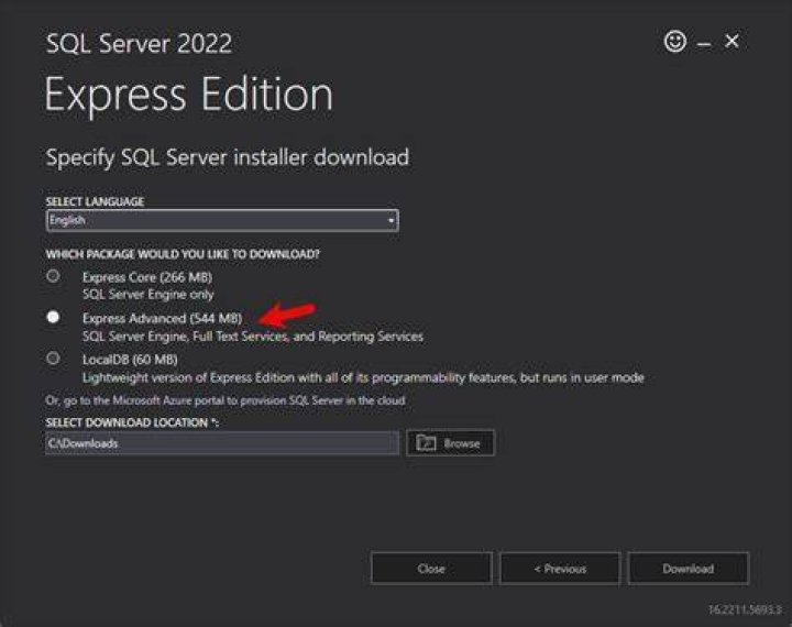 What is Advanced Services for SQL Express?